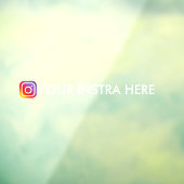 カスタムInstagramユーザー名 窓用カーデカル ウィンドウサイン (シート3)