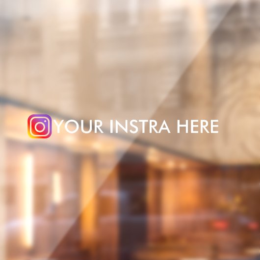 カスタムInstagramユーザー名 窓用カーデカル ウィンドウサイン (シート2)