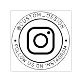 カスタムInstagramユーザー名 | Instagram後を追上で使用 セルフインキングスタンプ (デザイン)