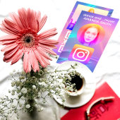 カスタムinstagramロゴプロファイル写真QRコード 名刺