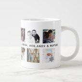 カスタムInstagram写真12枚コラージュ ジャンボコーヒーマグカップ (右)