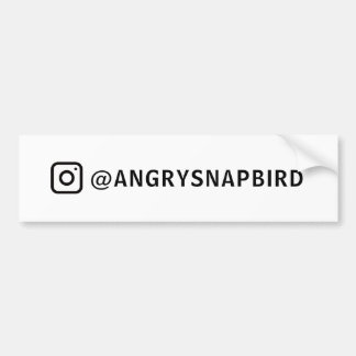 カスタムInstagram名バンパーステッカー バンパーステッカー