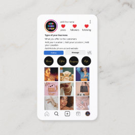 カスタムInstagram名刺 | ソーシャルメディアQR 名刺