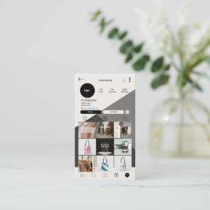 カスタムInstagram名刺QRCodeテンプレート 名刺