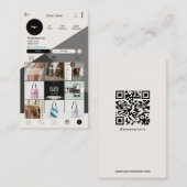 カスタムInstagram名刺QRCodeテンプレート 名刺 (正面/裏面)