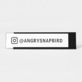 カスタムInstagram名 デスクネームプレート サイン (正面)