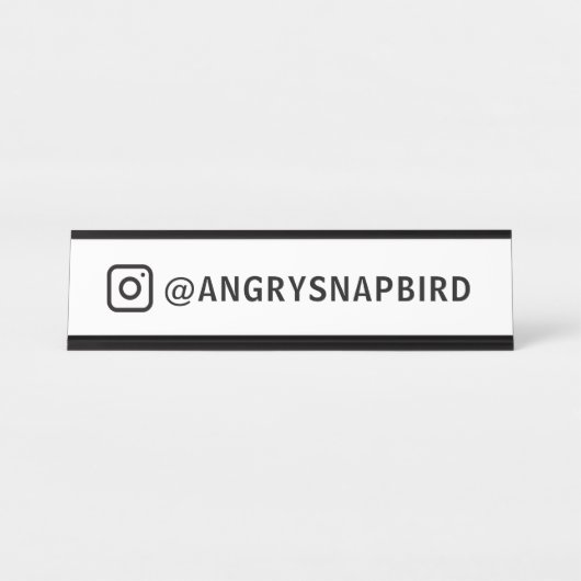 カスタムInstagram名 デスクネームプレート サイン (正面)