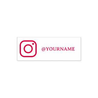 カスタムInstagram名、Instagramをフォローしてね セルフインキングスタンプ