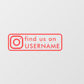 カスタムInstagram ソーシャルメディア カーウィンドウステッカー ウィンドウサイン (シート)