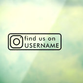 カスタムInstagram ソーシャルメディア 車の窓ステッカー ウィンドウサイン (シート3)