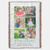 カスタムInstagram 6 Photo Collage スローブランケット (正面縦)