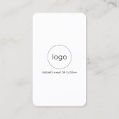 カスタムInstagram Facebook QRコード接続ロゴ 名刺 (裏面)