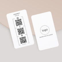 カスタムInstagram Facebook QRコード接続ロゴ