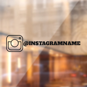 カスタムInstagram Social Media Carウィンドウシール ウィンドウサイン