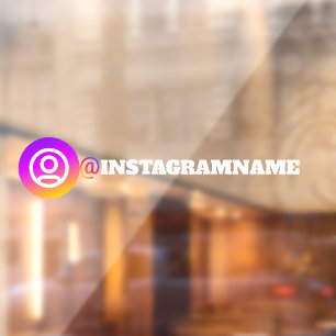 カスタムInstagram Social Media Carウィンドウシール ウィンドウサイン