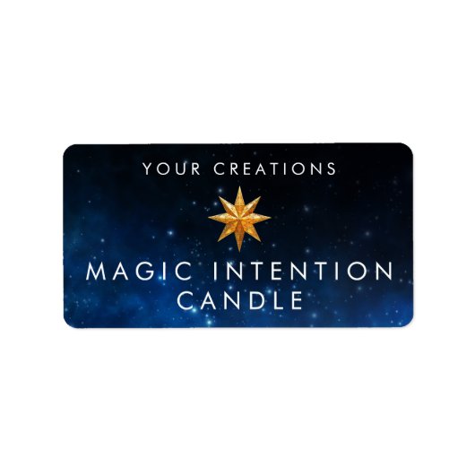 カスタムIntention Candleステッカーのラベル ラベル (正面)