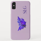 カスタムiPhoneケースデザイン、かわいい紫のエンジェルギフト Case-Mate iPhoneケース (裏面)