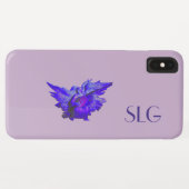 カスタムiPhoneケースデザイン、かわいい紫のエンジェルギフト Case-Mate iPhoneケース (裏面(横))