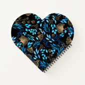 カスタムiphoneケース金ゴールドの色ユーザー名の追加 ノートブック (裏面)