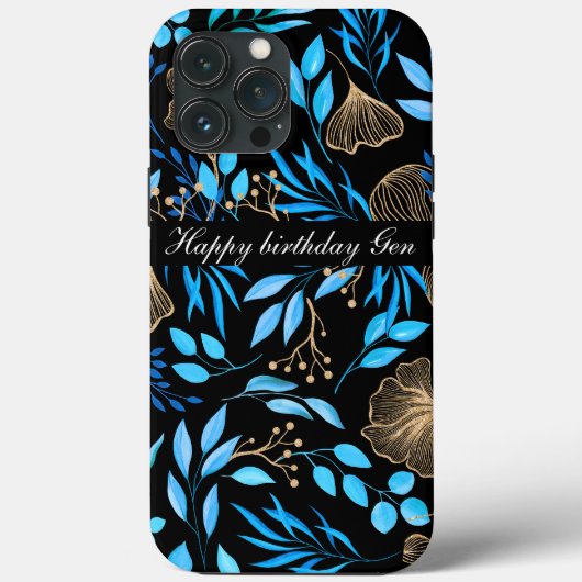 カスタムiphoneケース金ゴールドの色ユーザー名の追加 Case-Mate iPhoneケース (裏面)