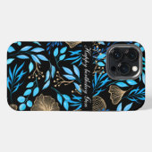 カスタムiPhoneケース ゴールドカラー 名前入れ iPhoneケース (裏面横)