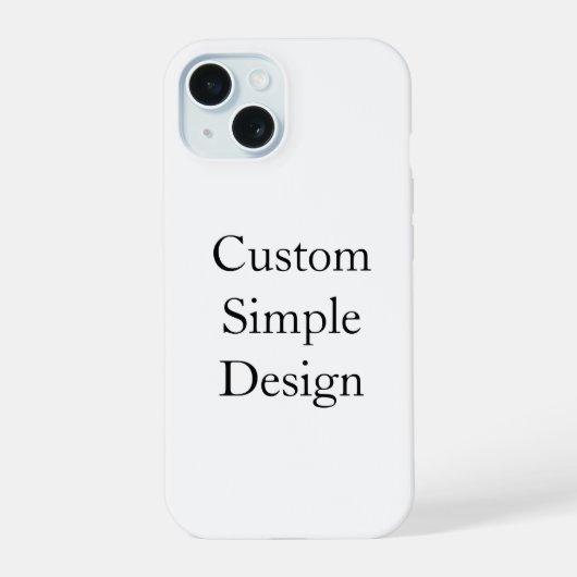 カスタムiPhoneケース シンプル オーダーメイド  iPhone 15ケース (裏面)