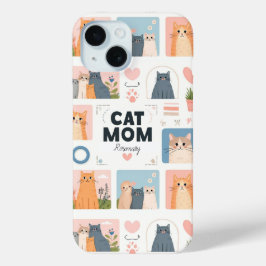 カスタムiPhoneケース「猫ママ」 iPhone 15ケース