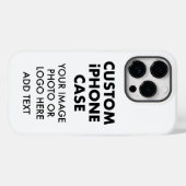 カスタムiPHONEパーソナライズされた 14 PROタフなケース Case-Mate iPhoneケース (裏面 (横))