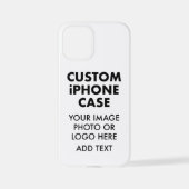 カスタムiPHONE 12パーソナライズされたミニバジェットケース iPhoneケース (裏面)