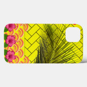 カスタムiPhone 13モノグラムのケース – 黄 Case-Mate iPhoneケース (裏面 (横))