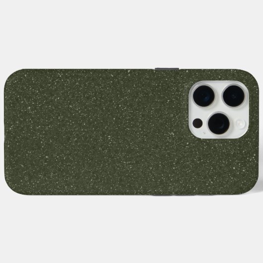 カスタムiPhone 15 Pro Maxケース – Moss Green Texture Case-Mate iPhoneケース (裏面 (横))