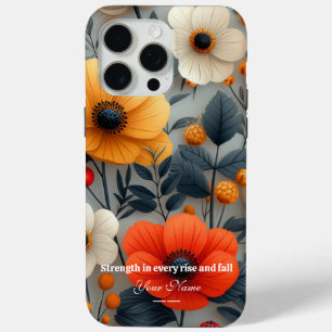 カスタムiPhone 15 Promaxケース(花鮮やか付) iPhone 15 Pro Maxケース