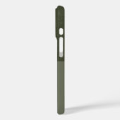 カスタムiPhone 16ケース – グリッター&マットモスグリーン Case-Mate iPhoneケース (裏面 / 左)