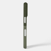カスタムiPhone 16ケース – グリッター&マットモスグリーン Case-Mate iPhoneケース (裏面 / 右)