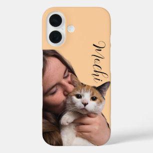 カスタムiPhone 16ケース(ペットの写真と名前) iPhone 16ケース