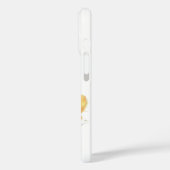 カスタムIphone 16電話ケース水色フローラ Case-Mate iPhoneケース (裏面 / 左)