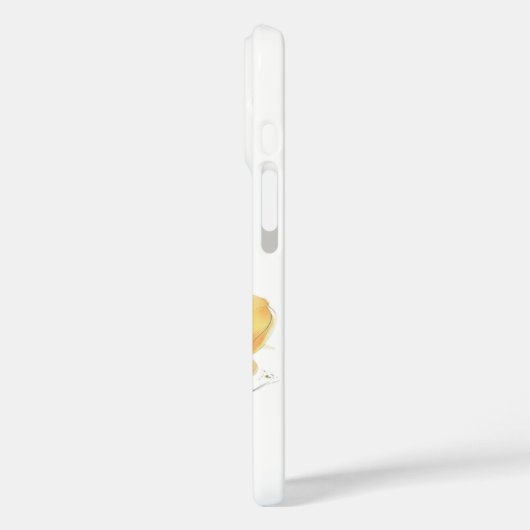 カスタムIphone 16電話ケース水色フローラ Case-Mate iPhoneケース (裏面 / 左)