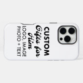 カスタムiPhone 16 Pro最大タフケース iPhoneケース (裏面横)