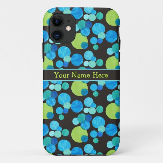 カスタムiPhone 5ケース – マートケース、青い月パターン Case-Mate iPhoneケース (裏面)
