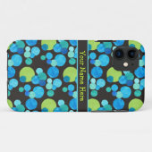 カスタムiPhone 5ケース – マートケース、青い月パターン Case-Mate iPhoneケース (裏面(横))