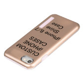 カスタムiPhone 8/7 Shineケー空白のス Incipio iPhoneケース (ボトム)