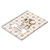 カスタムJack Russell Terrier Notebook – かわいい犬 ノートブック (左側)