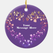 カスタムJHOPE BTSバレンタインのギフトKpop セラミックオーナメント (裏面)