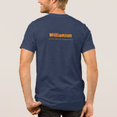 カスタムJigsawパズルマスター位置日付名 トライブレンドＴシャツ (裏面)
