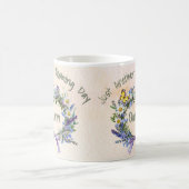 カスタムJust Another Blowing Day Herb & Wildflower コーヒーマグカップ (中央)