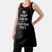 カスタムKeep Calmエプロン おもしろ料理用 エプロン (インサイチュ)