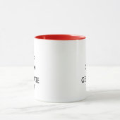 カスタムKeep Calmコーヒーマグテキストジェネレータ マグカップ (中央)