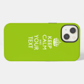 カスタムKEEP CALM ANDテキスト iPhoneケース (裏面横)