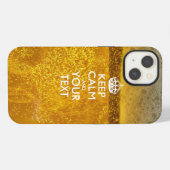 カスタムKEEP CALM AND あなたのテキスト iPhoneケース (裏面横)