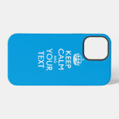 カスタムKEEP CALM AND(あなたのテキスト) iPhoneケース (裏面横)